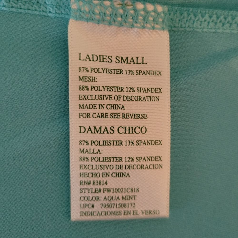 Tangerine Athleta Women's Aqua Mint Zippered Jacket - Picture 13 of 15